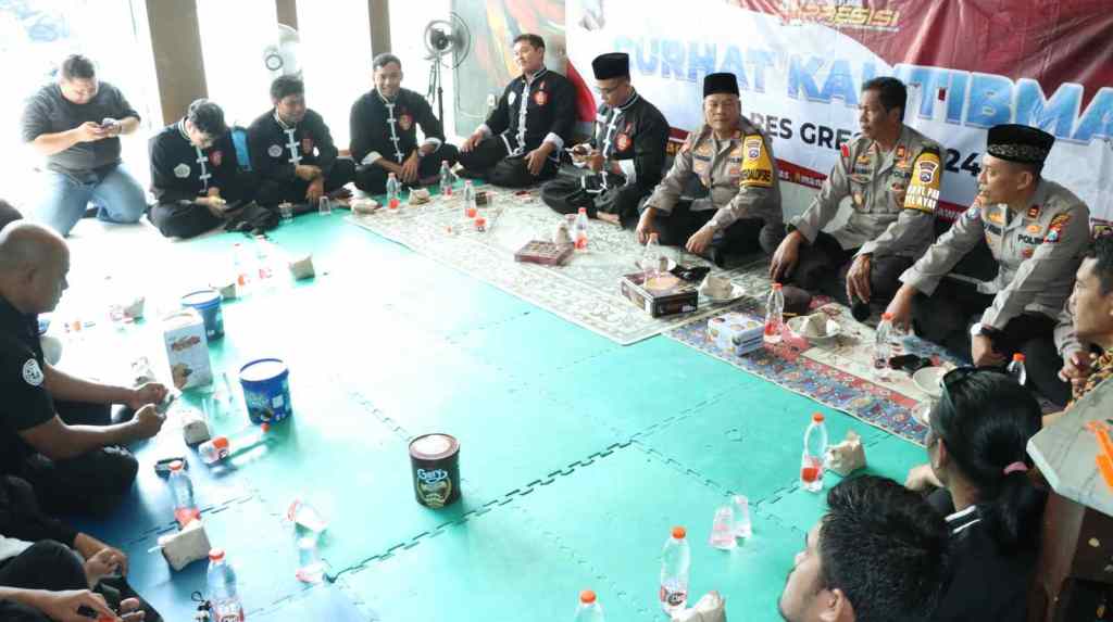 Jum’at Curhat Polres Gresik Bersama Perguruan Pencak Silat Kera&nbsp;Sakti