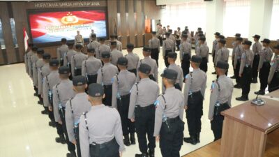 Upacara Pembukaan Latja Siswa Diktuk Bintara Polri Gelombang 1 Thn 2024 di Polres&nbsp;Gresik