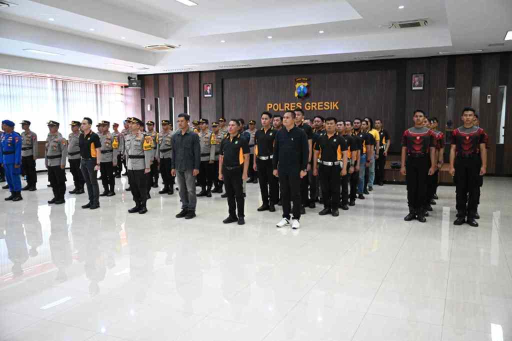 Kapolres AKBP Arief Kurniawan Kukuhkan Komite Olahraga Polri di Mapolres Gresik