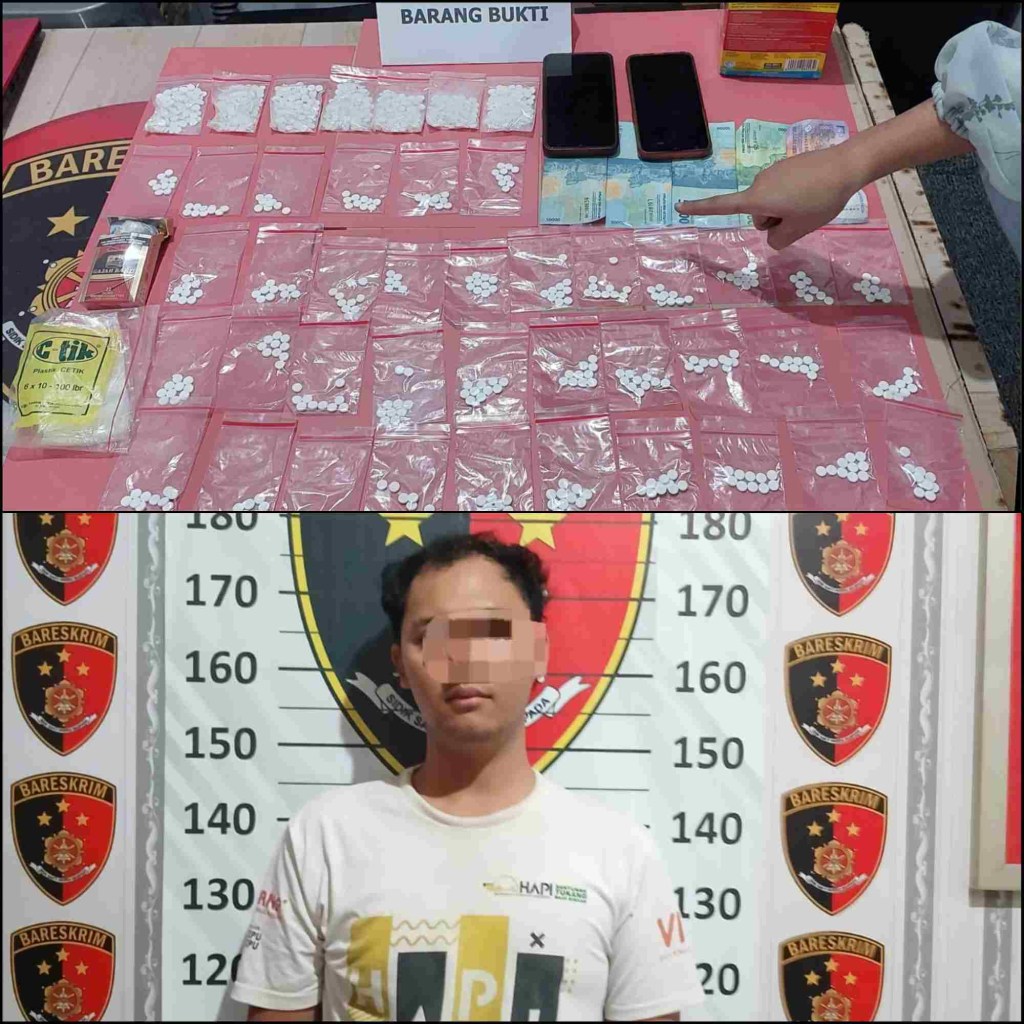 Polisi Ringkus Pemuda Pengedar Pil Dobel L di Menganti&nbsp;Gresik