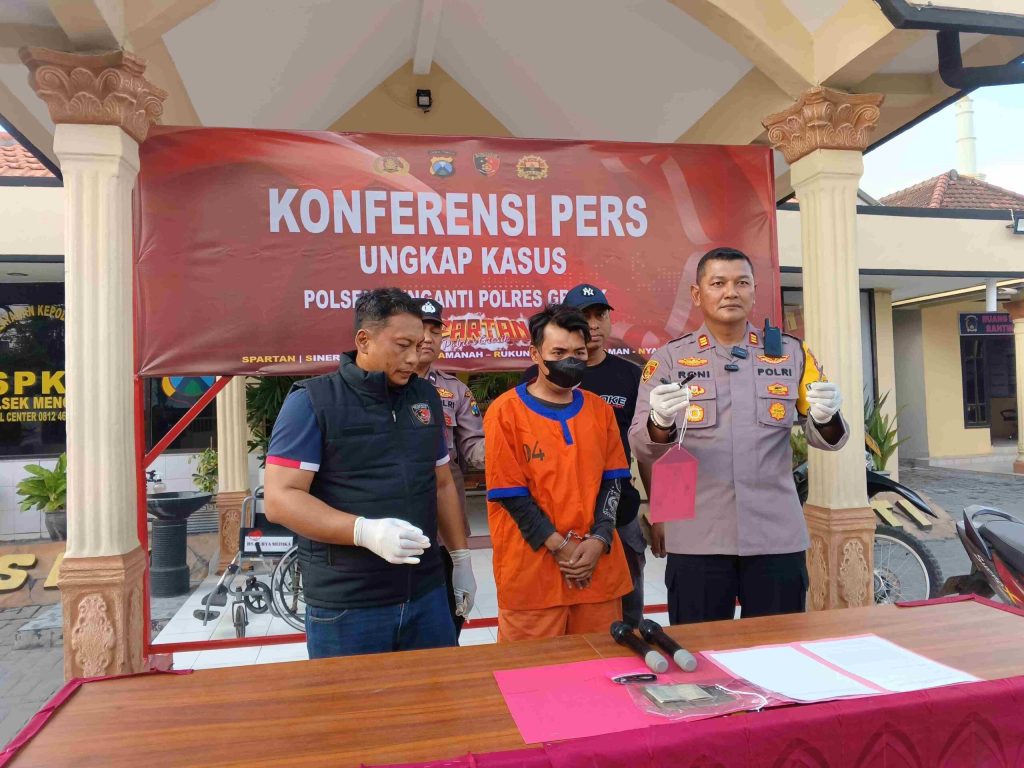 Polsek Menganti Gresik Berhasil Amankan Pelaku Pencurian Sepeda Motor Berbekal Kunci&nbsp;T